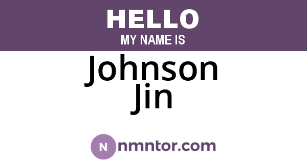 Johnson Jin