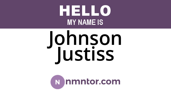 Johnson Justiss