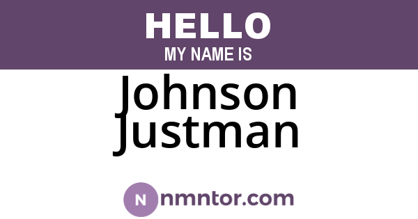 Johnson Justman