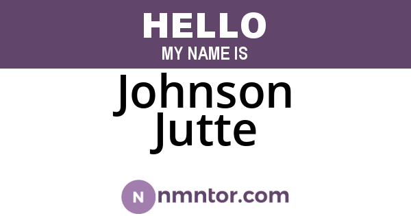 Johnson Jutte