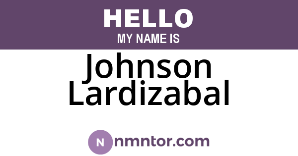 Johnson Lardizabal