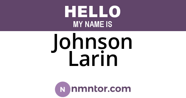 Johnson Larin