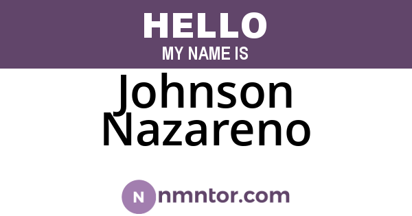 Johnson Nazareno