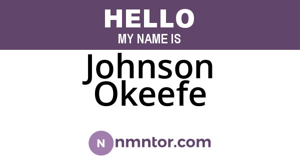 Johnson Okeefe
