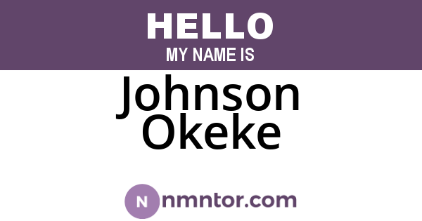 Johnson Okeke
