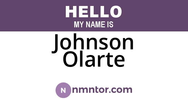 Johnson Olarte