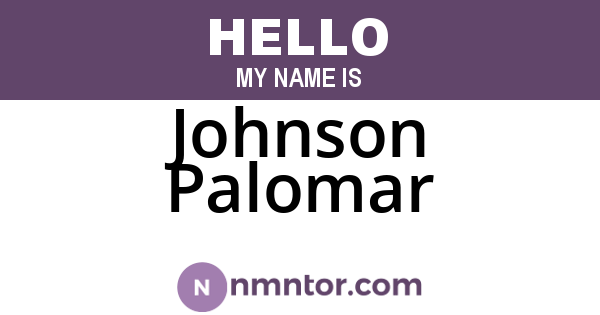 Johnson Palomar