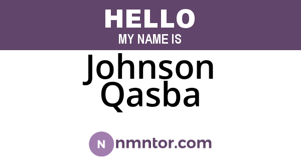 Johnson Qasba