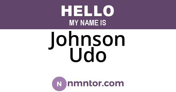 Johnson Udo