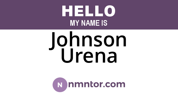 Johnson Urena