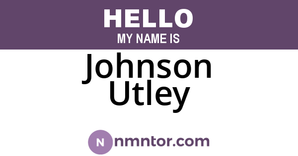 Johnson Utley