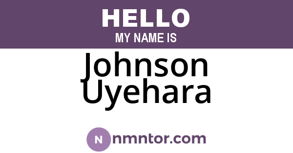 Johnson Uyehara