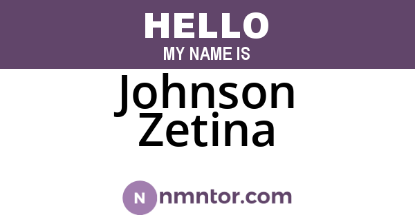 Johnson Zetina