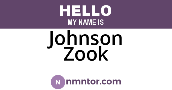Johnson Zook