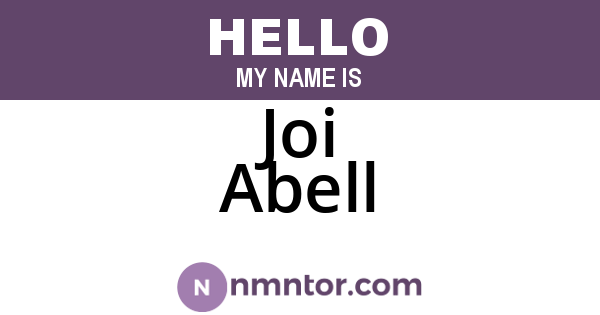 Joi Abell