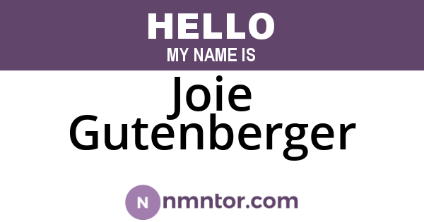 Joie Gutenberger