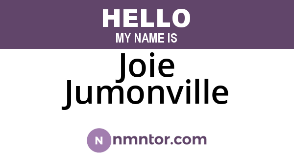Joie Jumonville