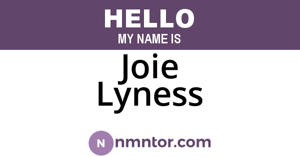 Joie Lyness
