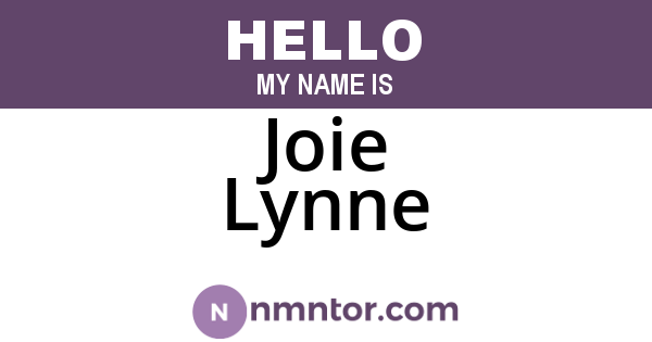 Joie Lynne