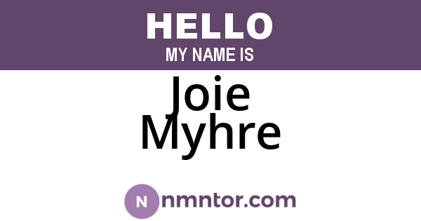 Joie Myhre