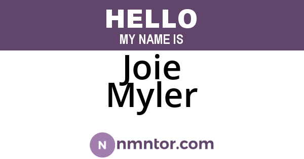 Joie Myler