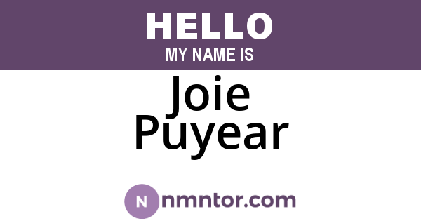 Joie Puyear