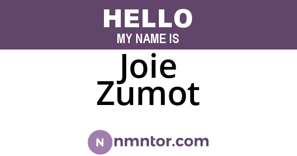 Joie Zumot