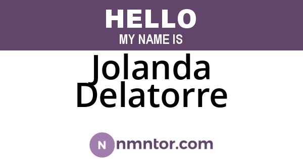 Jolanda Delatorre