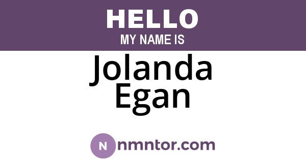 Jolanda Egan