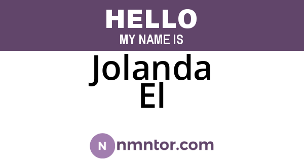 Jolanda El