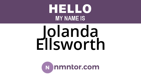 Jolanda Ellsworth