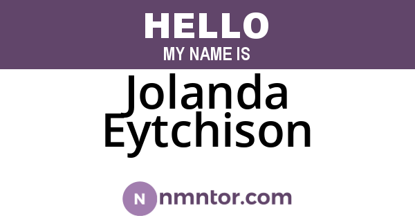 Jolanda Eytchison