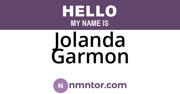 Jolanda Garmon