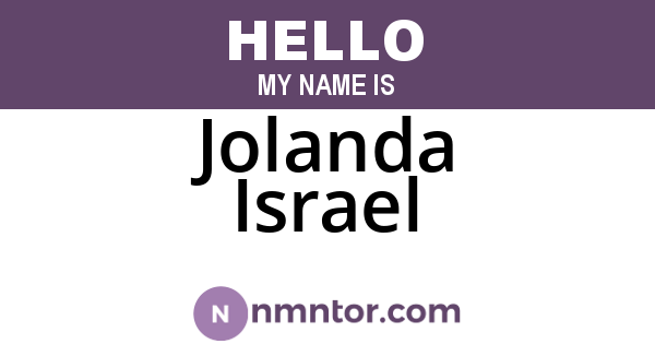 Jolanda Israel