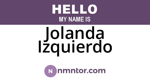 Jolanda Izquierdo