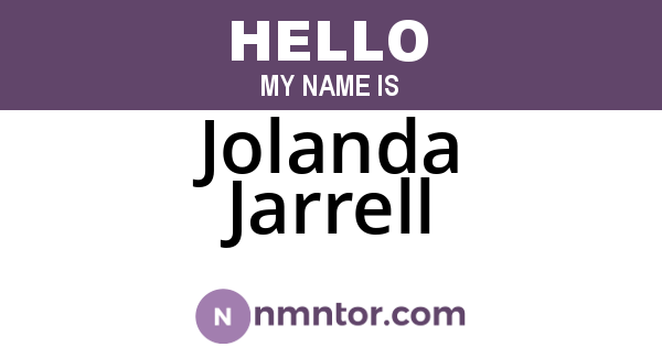 Jolanda Jarrell