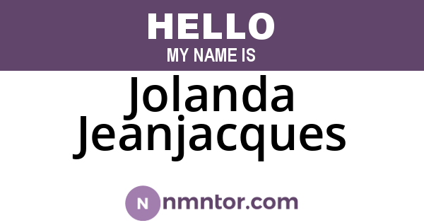 Jolanda Jeanjacques