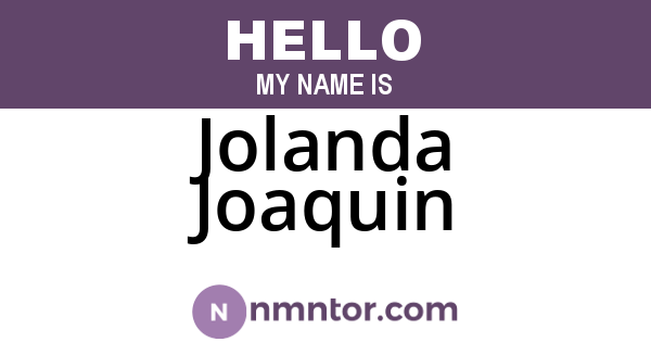 Jolanda Joaquin