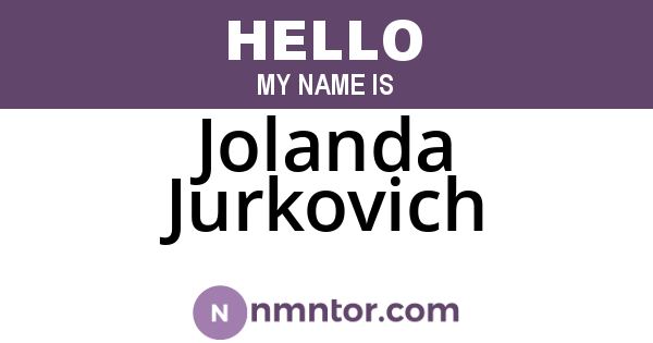 Jolanda Jurkovich