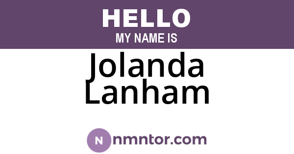 Jolanda Lanham