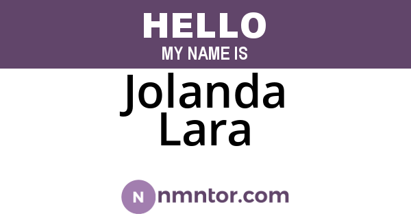 Jolanda Lara