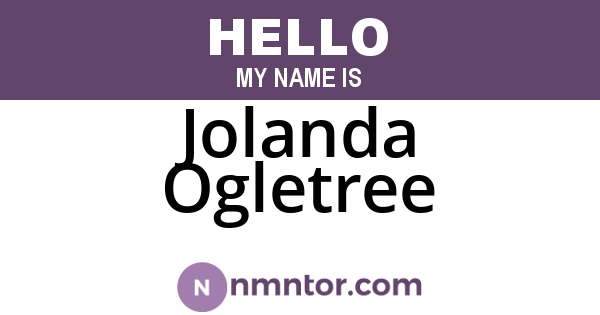 Jolanda Ogletree