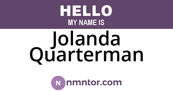 Jolanda Quarterman