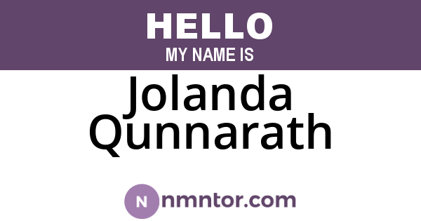 Jolanda Qunnarath