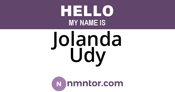 Jolanda Udy