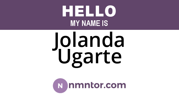 Jolanda Ugarte