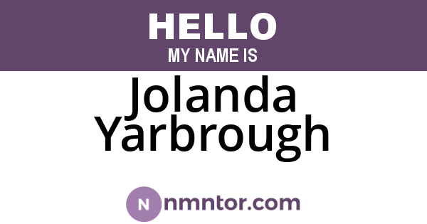 Jolanda Yarbrough