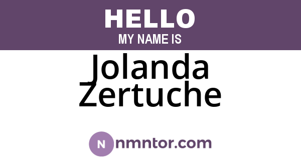 Jolanda Zertuche