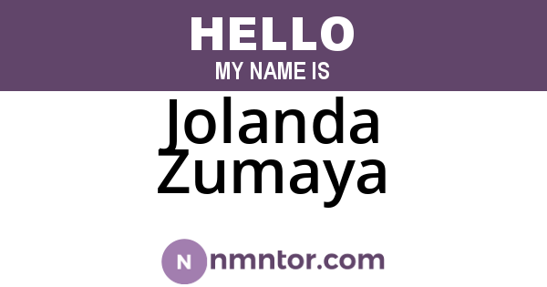 Jolanda Zumaya