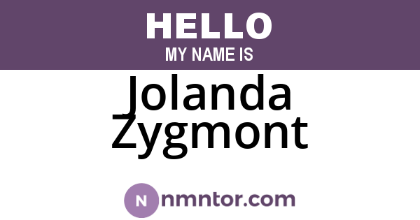 Jolanda Zygmont